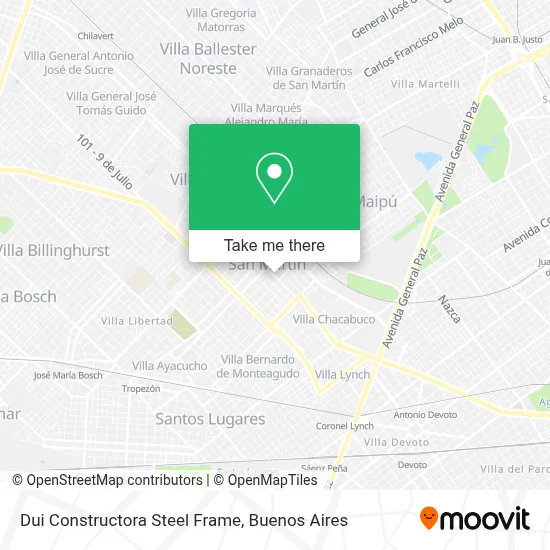Dui Constructora Steel Frame map