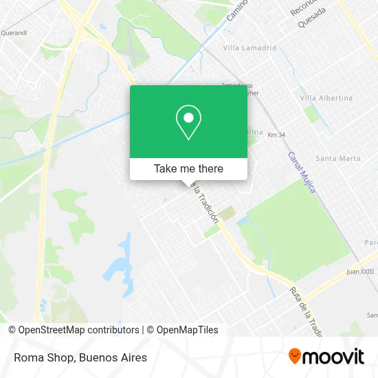 Roma Shop map