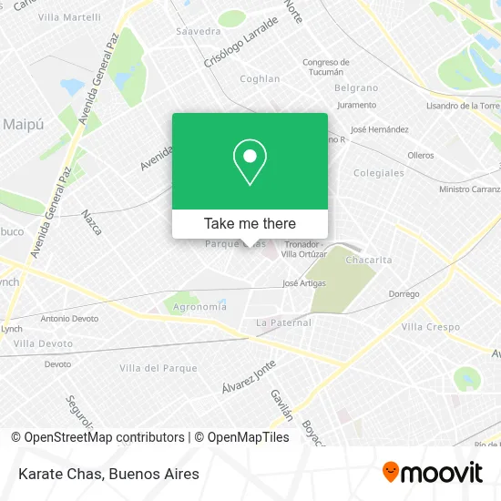 Karate Chas map