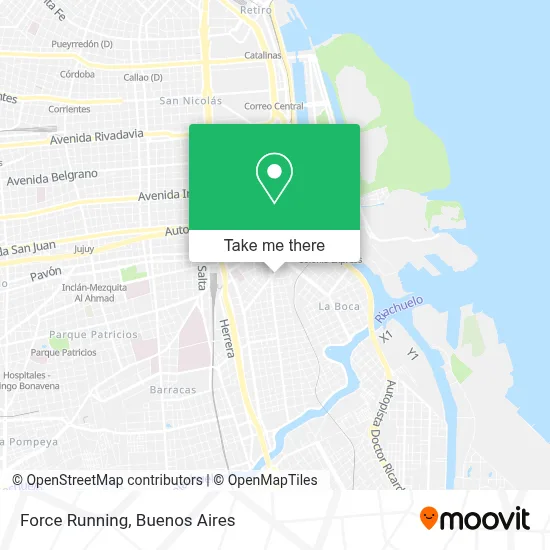 Force Running map