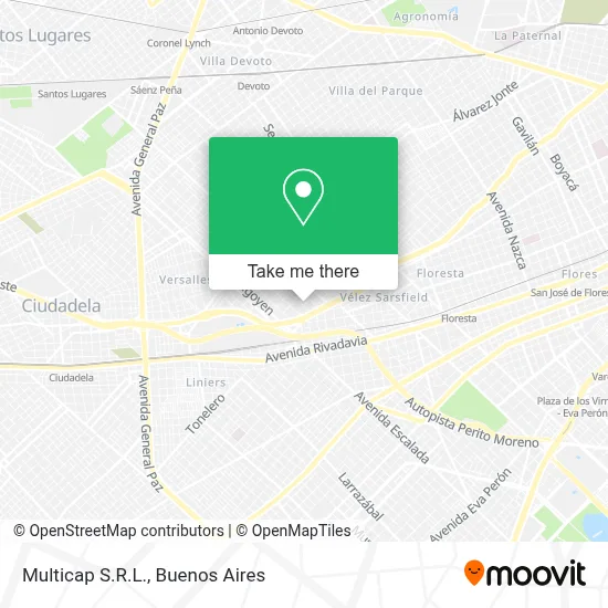 Multicap S.R.L. map