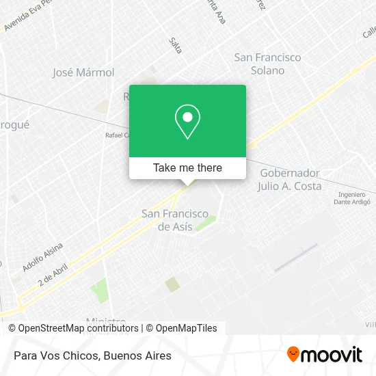 Para Vos Chicos map