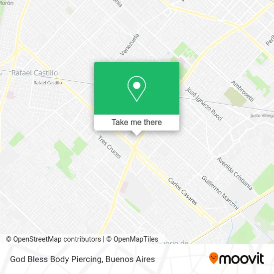 God Bless Body Piercing map