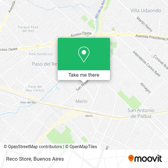 Reco Store map
