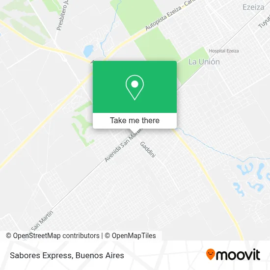 Sabores Express map