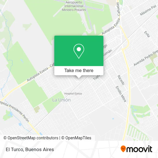 El Turco map