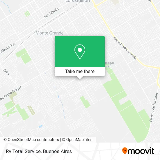 Rv Total Service map