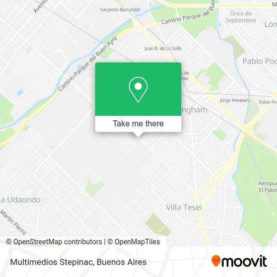 Multimedios Stepinac map