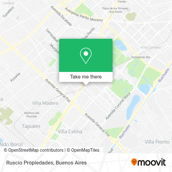 Ruscio Propiedades map