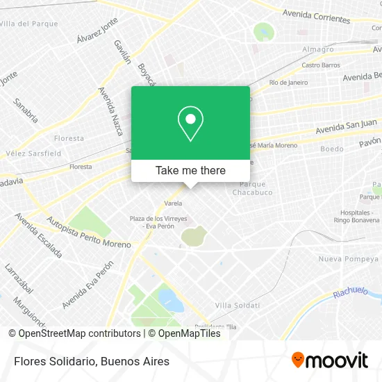 Flores Solidario map