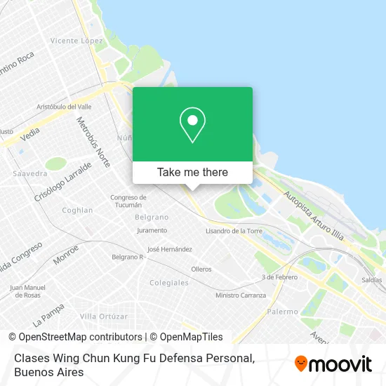 Clases Wing Chun Kung Fu Defensa Personal map