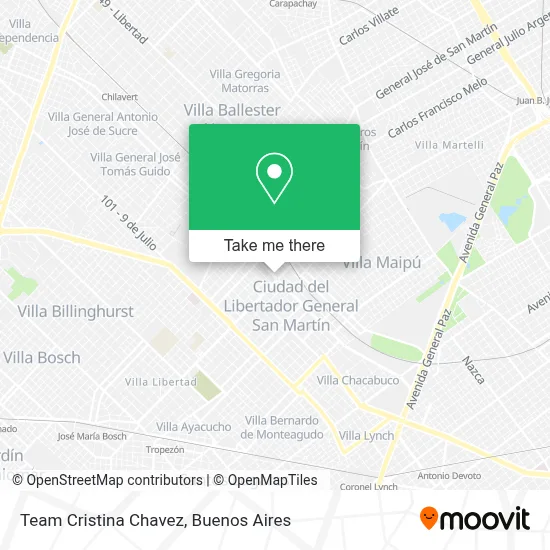Team Cristina Chavez map