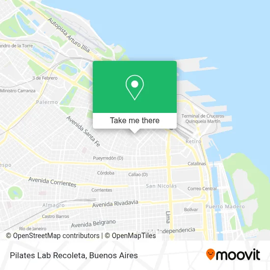 Pilates Lab Recoleta map