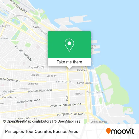 Principios Tour Operator map