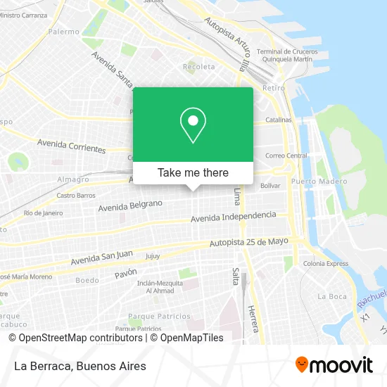 La Berraca map