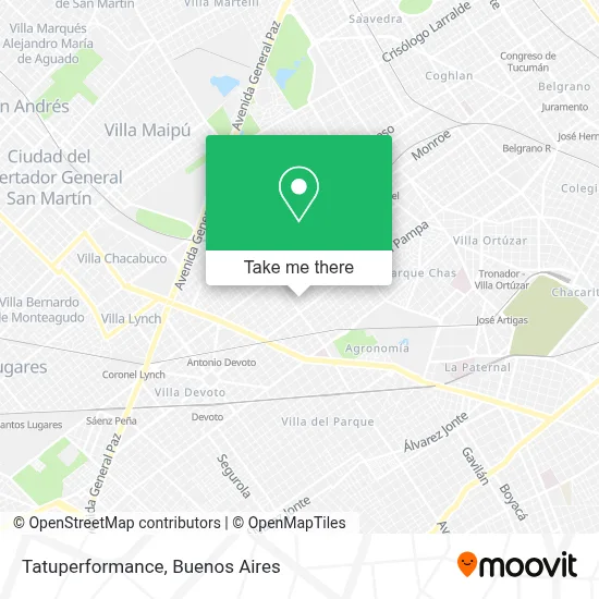 Tatuperformance map