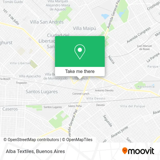 Alba Textiles map