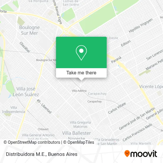 Distribuidora M.E. map