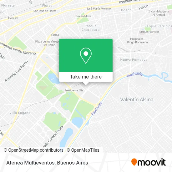 Atenea Multieventos map