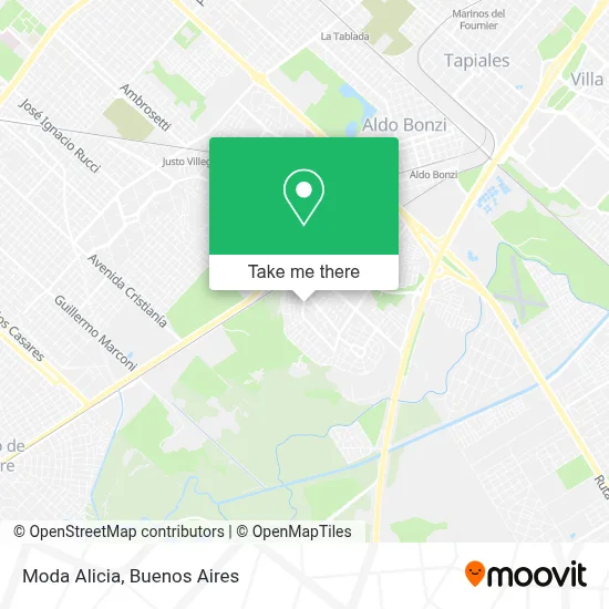 Moda Alicia map