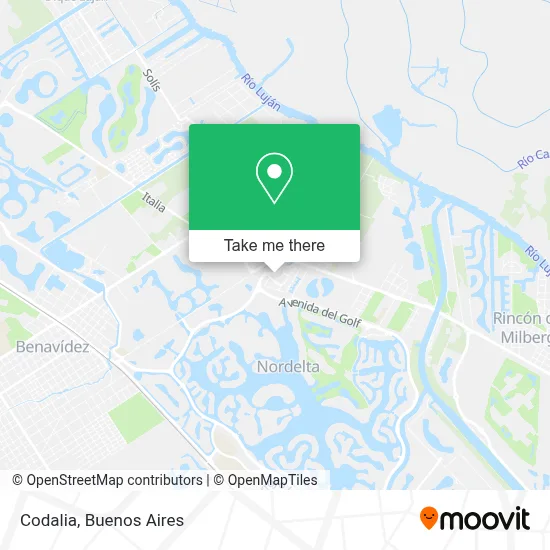 Codalia map