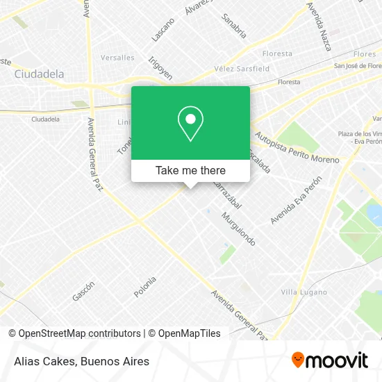 Alias Cakes map