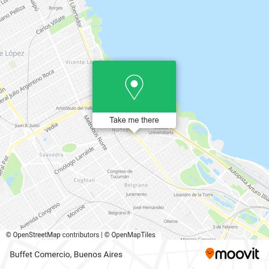 Buffet Comercio map
