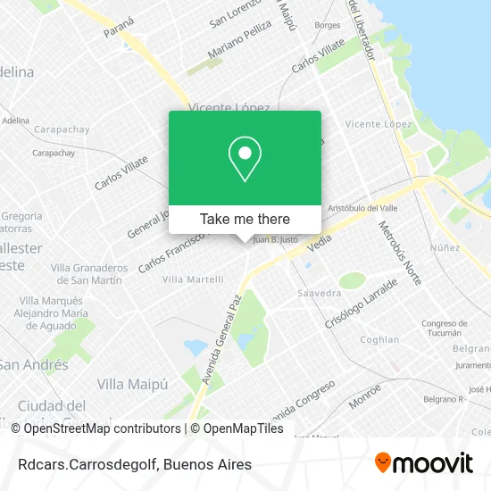 Rdcars.Carrosdegolf map