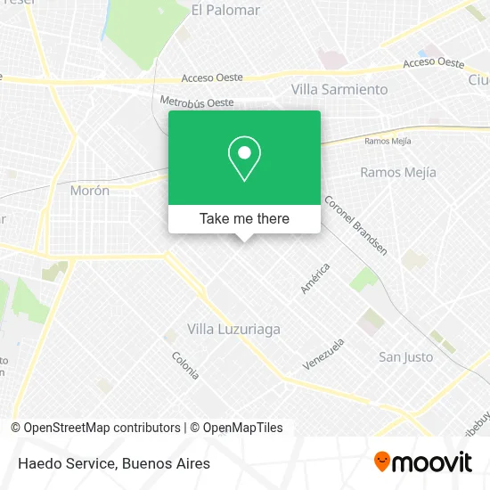 Haedo Service map
