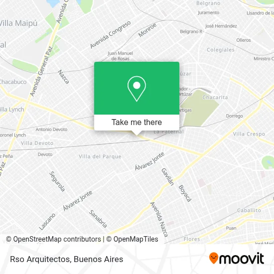 Rso Arquitectos map