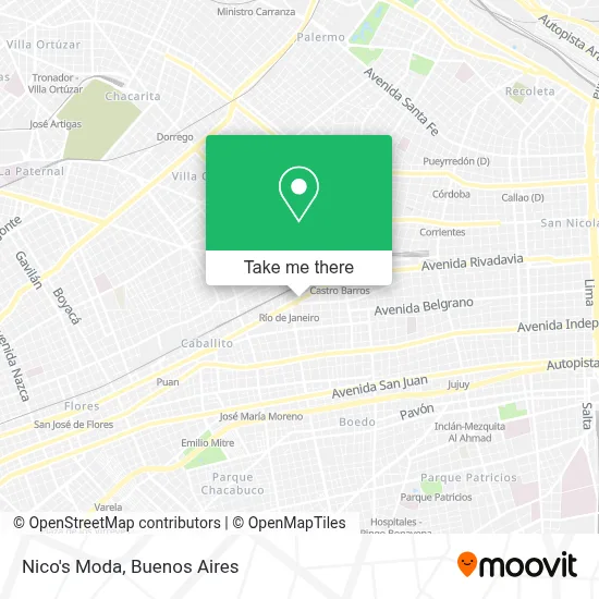 Nico's Moda map