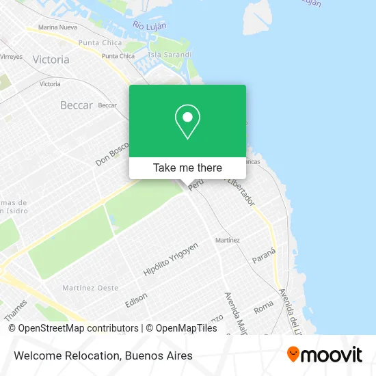 Welcome Relocation map