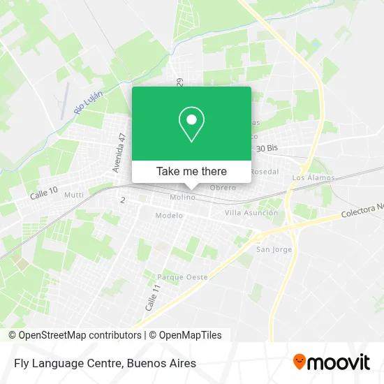 Fly Language Centre map