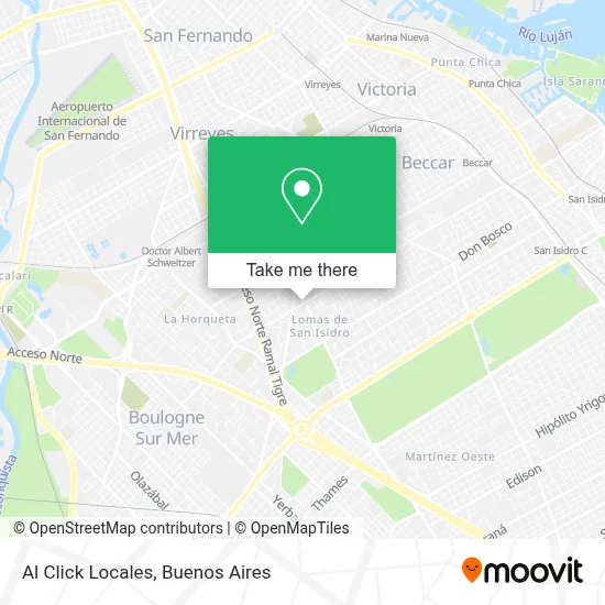 Al Click Locales map