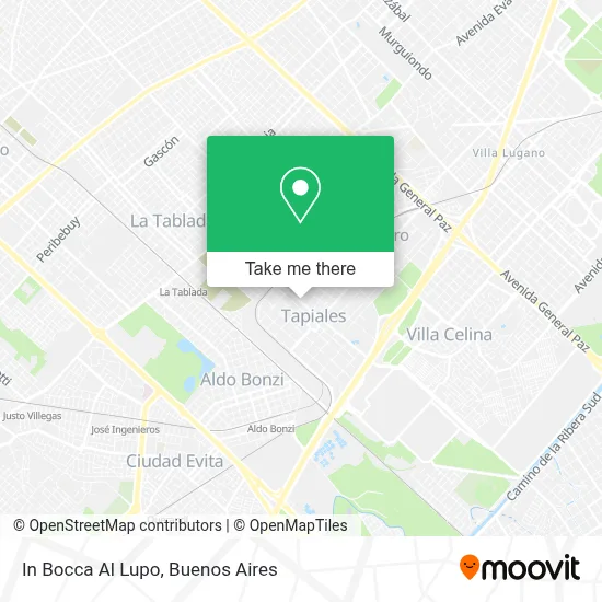 In Bocca Al Lupo map