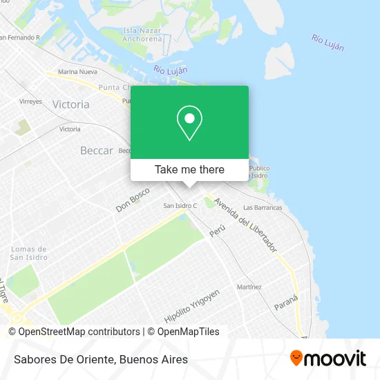 Sabores De Oriente map