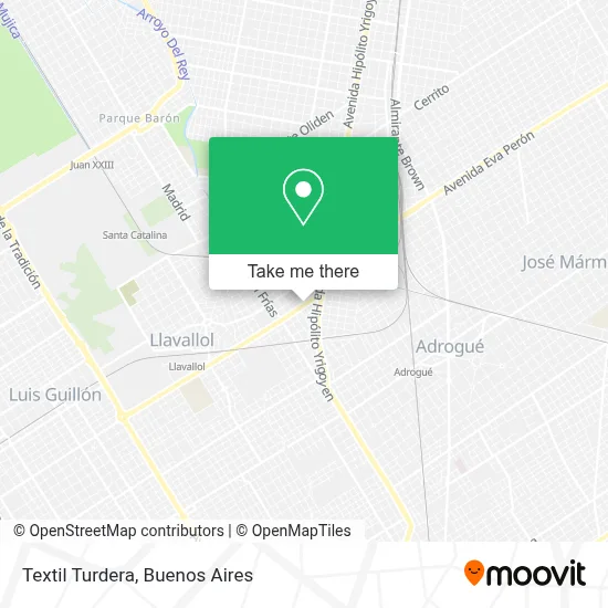 Textil Turdera map