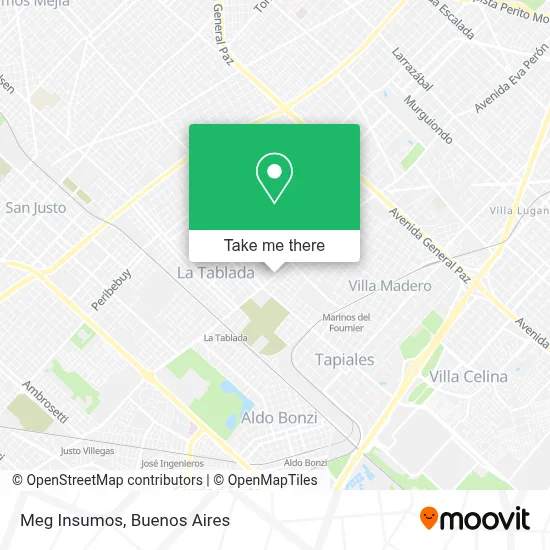 Meg Insumos map
