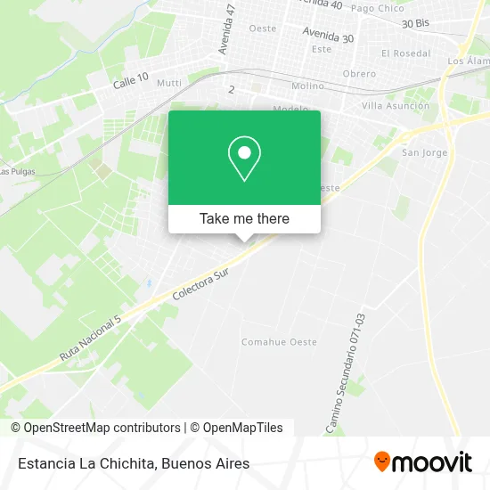 Estancia La Chichita map