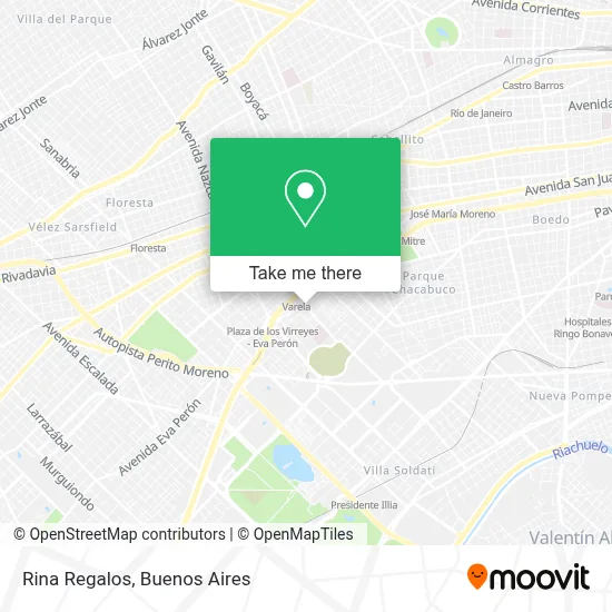 Rina Regalos map