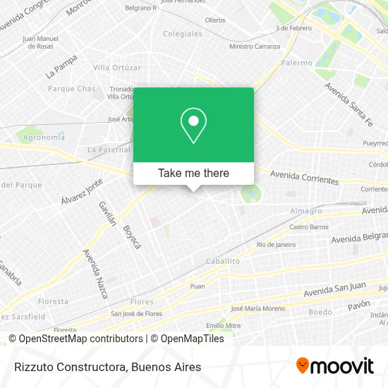 Rizzuto Constructora map
