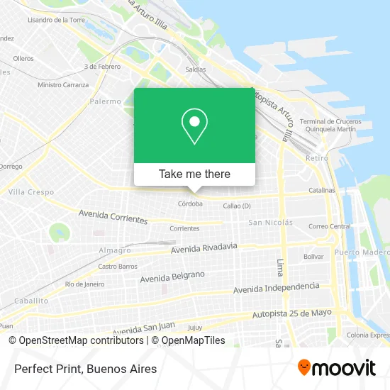 Perfect Print map
