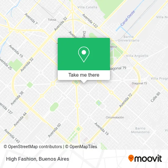 Alta Moda map