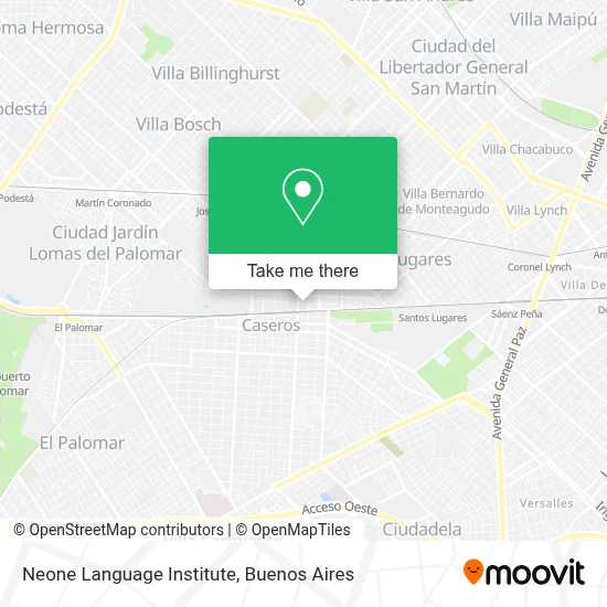 Neone Language Institute map