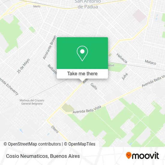 Cosio Neumaticos map