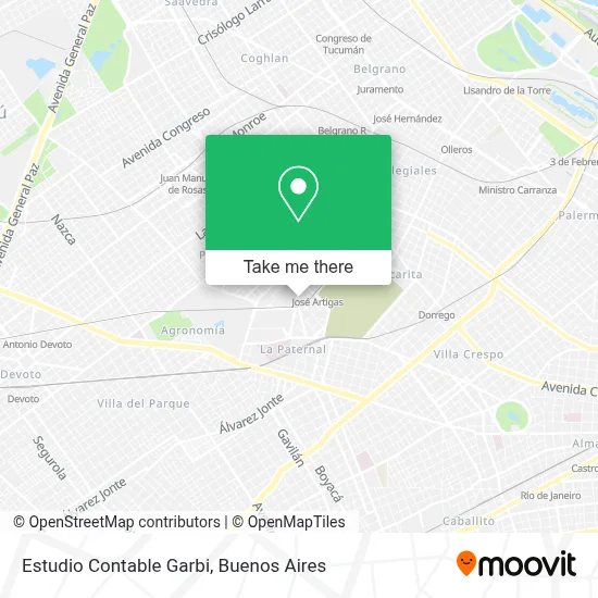 Estudio Contable Garbi map