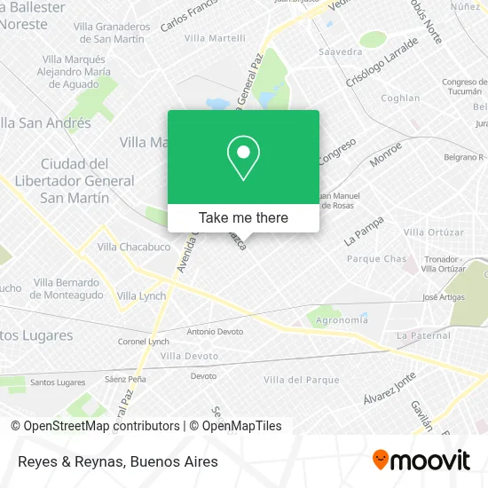 Reyes & Reynas map