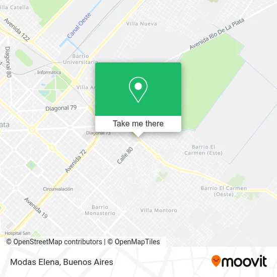 Modas Elena map