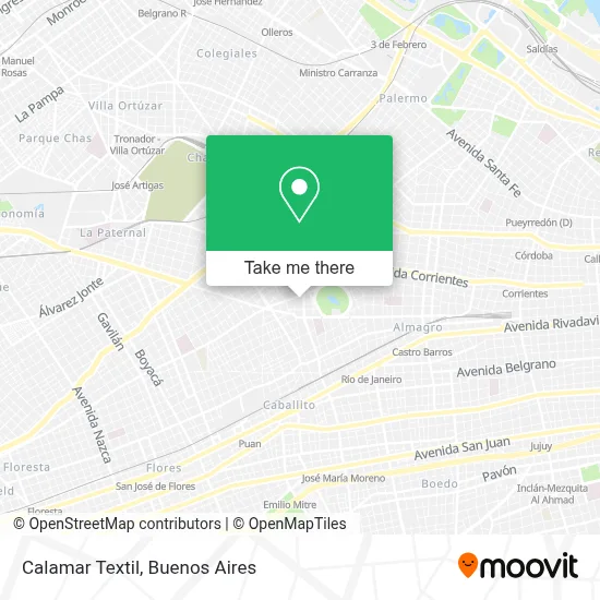 Calamar Textil map