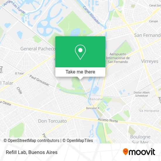 Refill Lab map